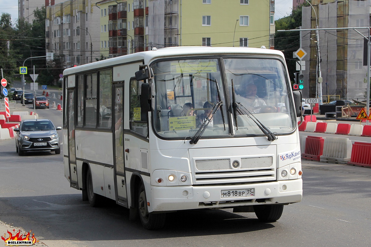 Вологодская область, ПАЗ-320402-05 № М 818 ВР 35