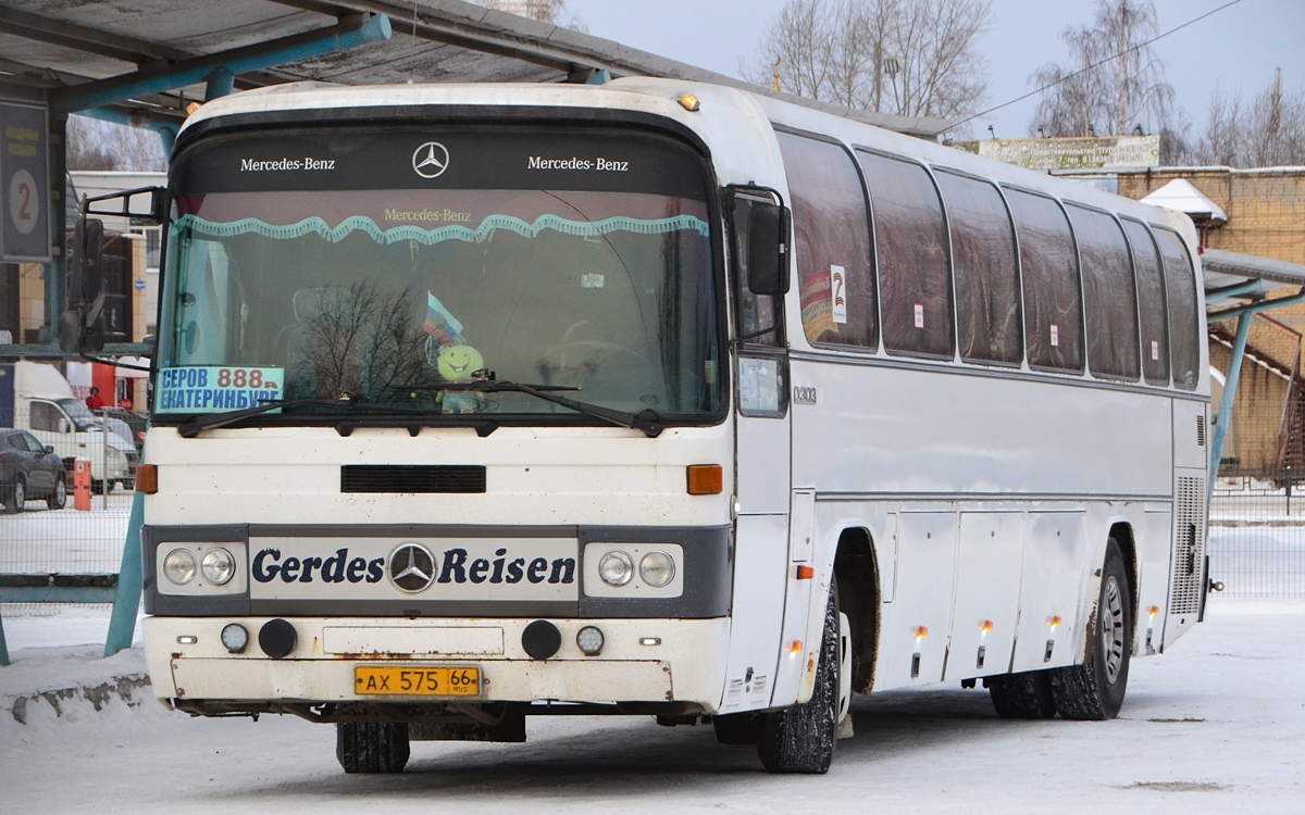 Свердловская область, Mercedes-Benz O303-15KHP-A № АХ 575 66