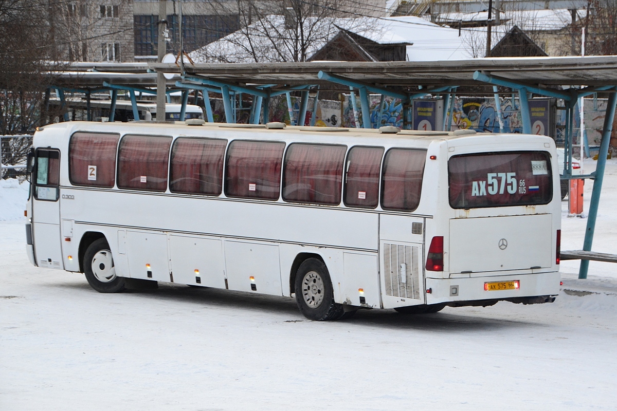 Свердловская область, Mercedes-Benz O303-15KHP-A № АХ 575 66