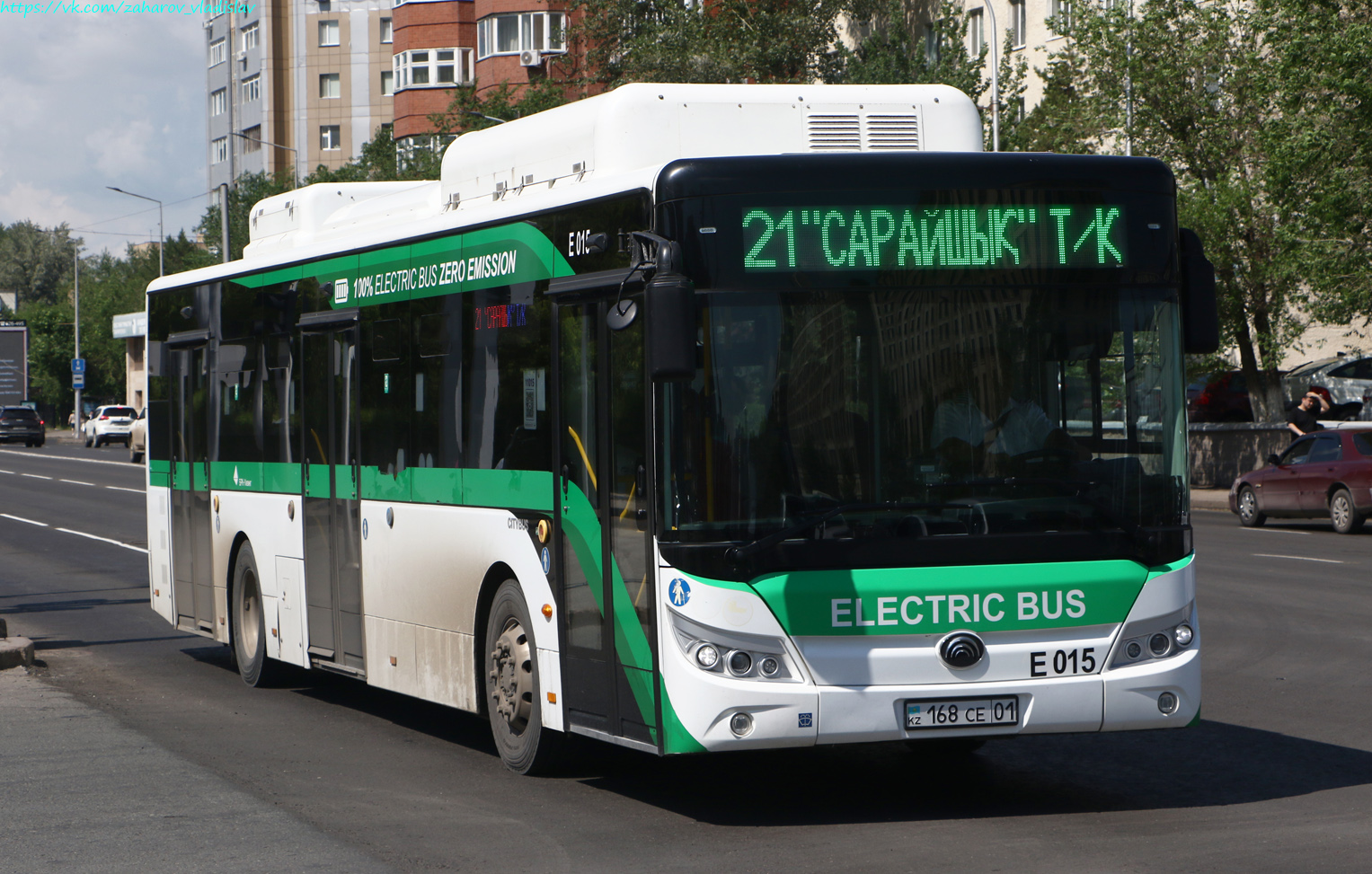 Астана, Yutong E12LF (ZK6128BEVG) (СарыаркаАвтоПром) № E015