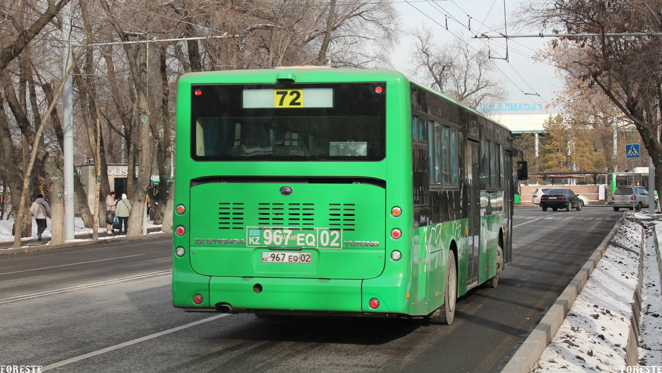 Алматы, Yutong ZK6118HGA (QazTehna) № 967 EQ 02