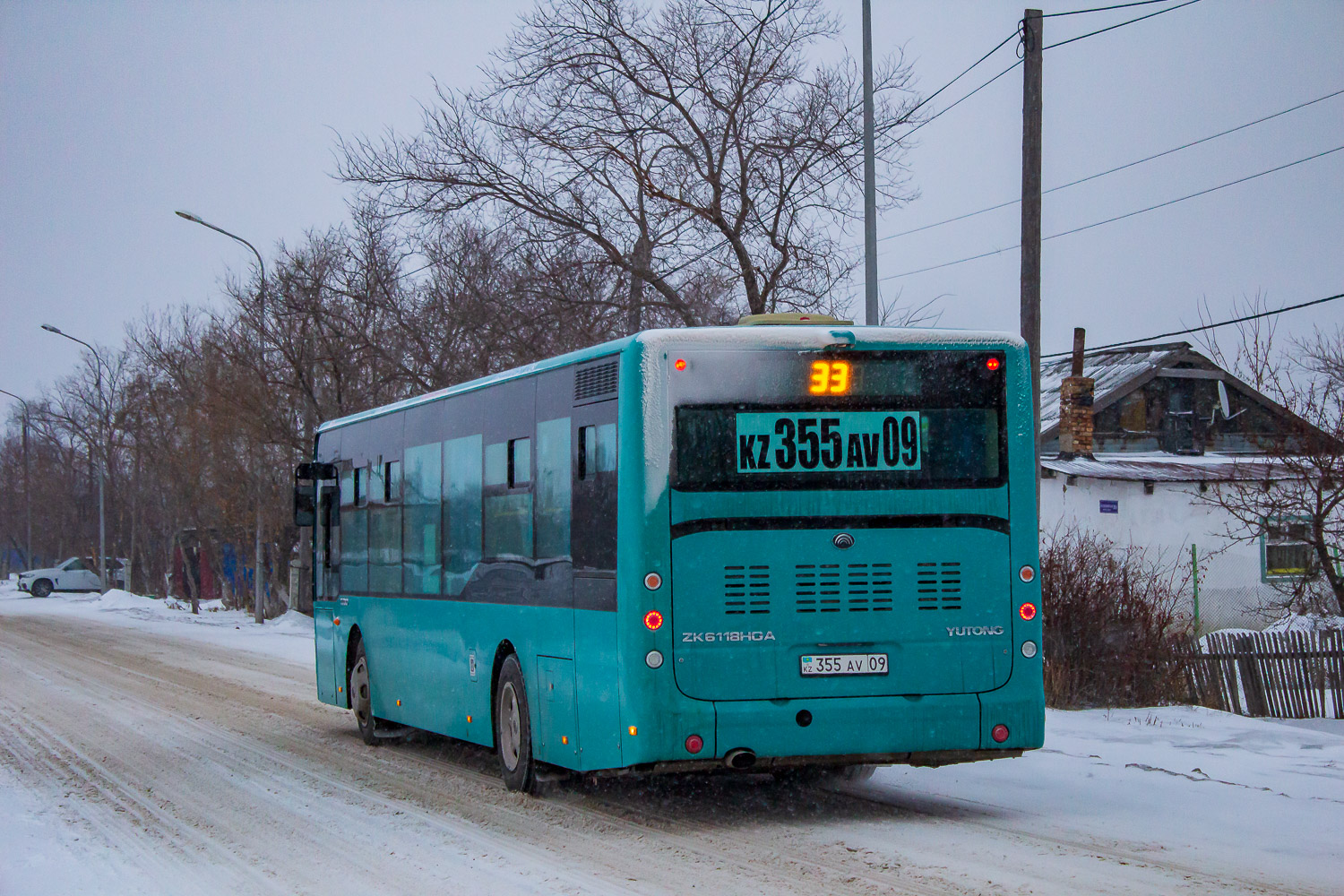 Карагандинская область, Yutong ZK6118HGA (QazTehna) № 355 AV 09