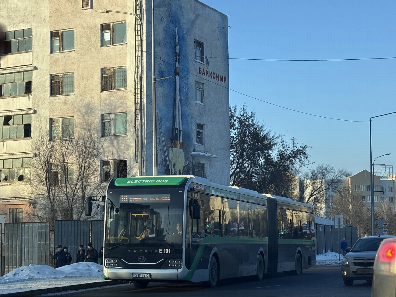 Астана, Yutong ZK6180BEVG (QazTehna) № E101 Астана, Yutong ZK6180BEVG (QazTehna) № E101