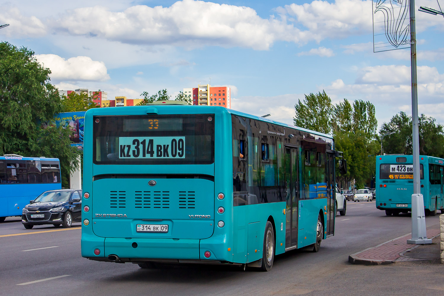 Карагандинская область, Yutong ZK6118HGA (QazTehna) № 314 BK 09