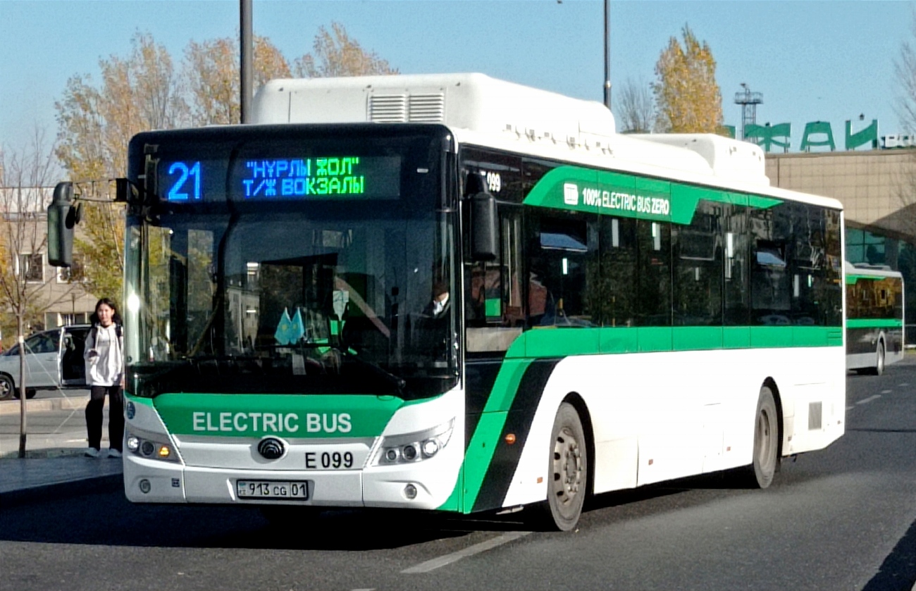 Астана, Yutong E12LF (ZK6128BEVG) (СарыаркаАвтоПром) № E099