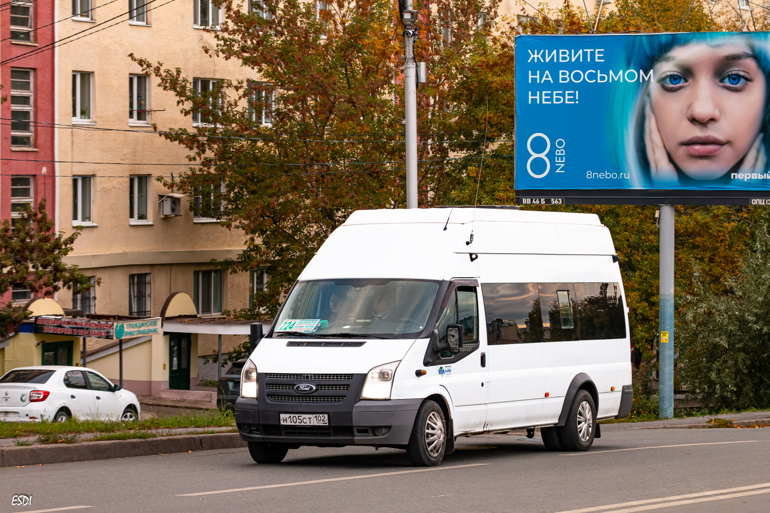 Башкортостан, Нижегородец-222708  (Ford Transit) № Н 105 СТ 102