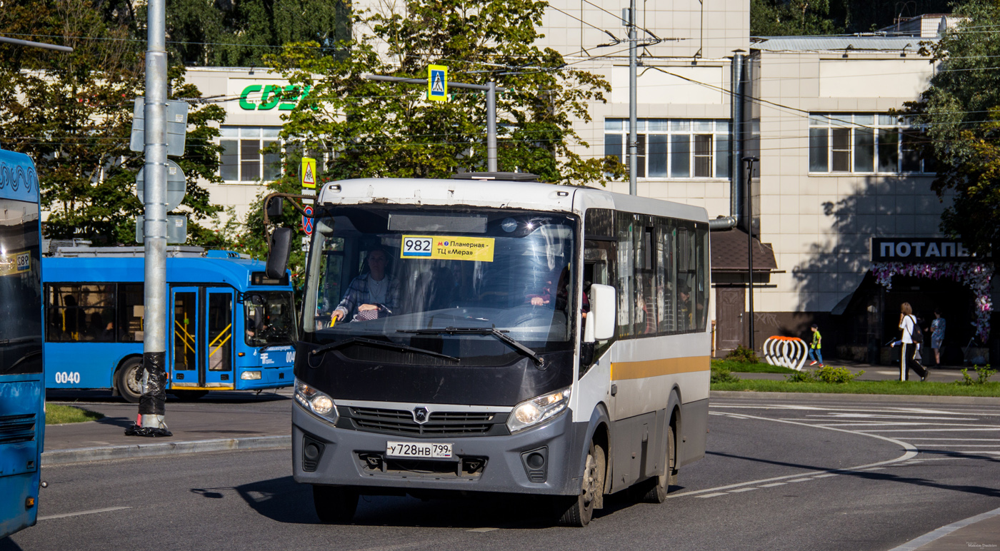 Москва, ПАЗ-320435-04 "Vector Next" № У 728 НВ 799