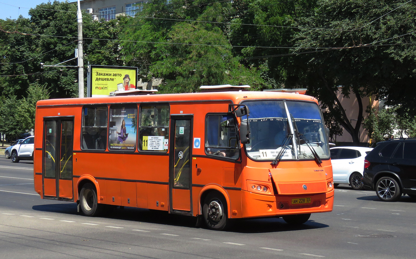 Краснодарский край, ПАЗ-320414-05 "Вектор" (1-2) № АМ 228 23