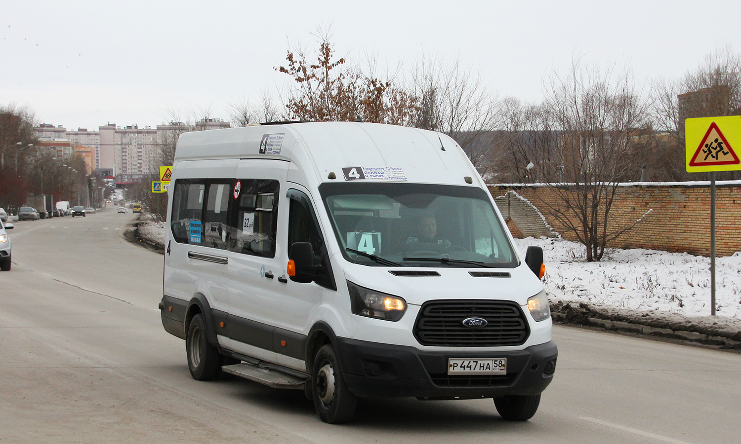 Пензенская область, Ford Transit FBD [RUS] (Z6F.ESG.) № Р 447 НА 58