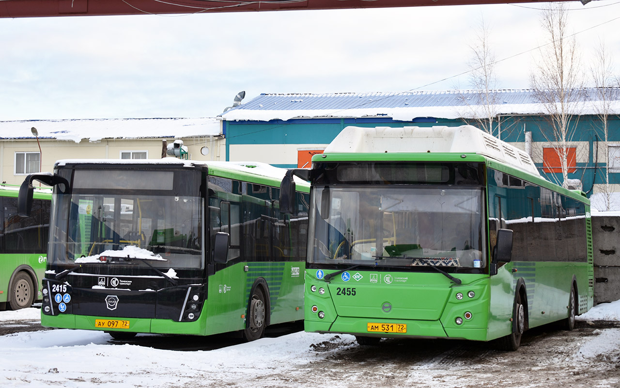 Тюменская область, ЛиАЗ-5292.67 (CNG) № 2455; Тюменская область — Автобусные предприятия