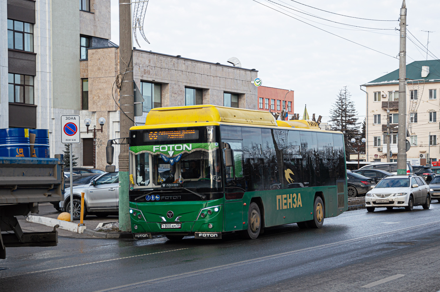 Пензенская область, Foton BJ6105C6MCD-1 № Т 800 АМ 58