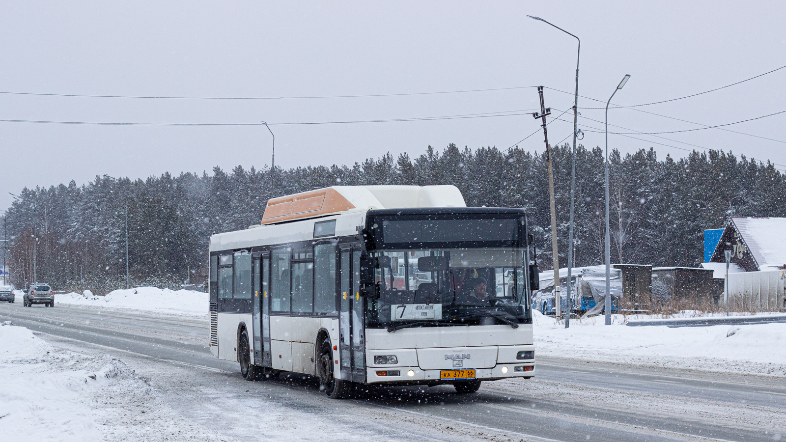 Свердловская область, MAN A20 NÜ313 CNG № КА 377 66