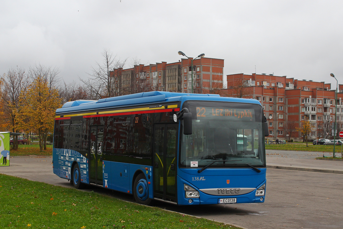 Литва, IVECO Crossway LE CITY 12M ELEC № 138