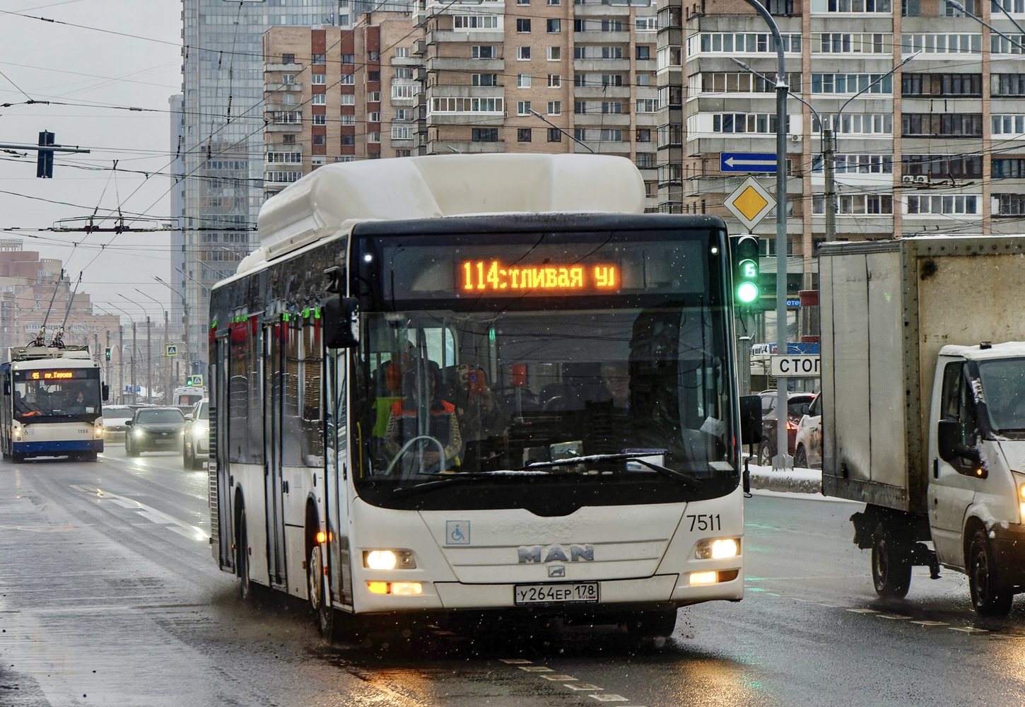 Санкт-Петербург, MAN A21 Lion's City NL313 CNG № 7511