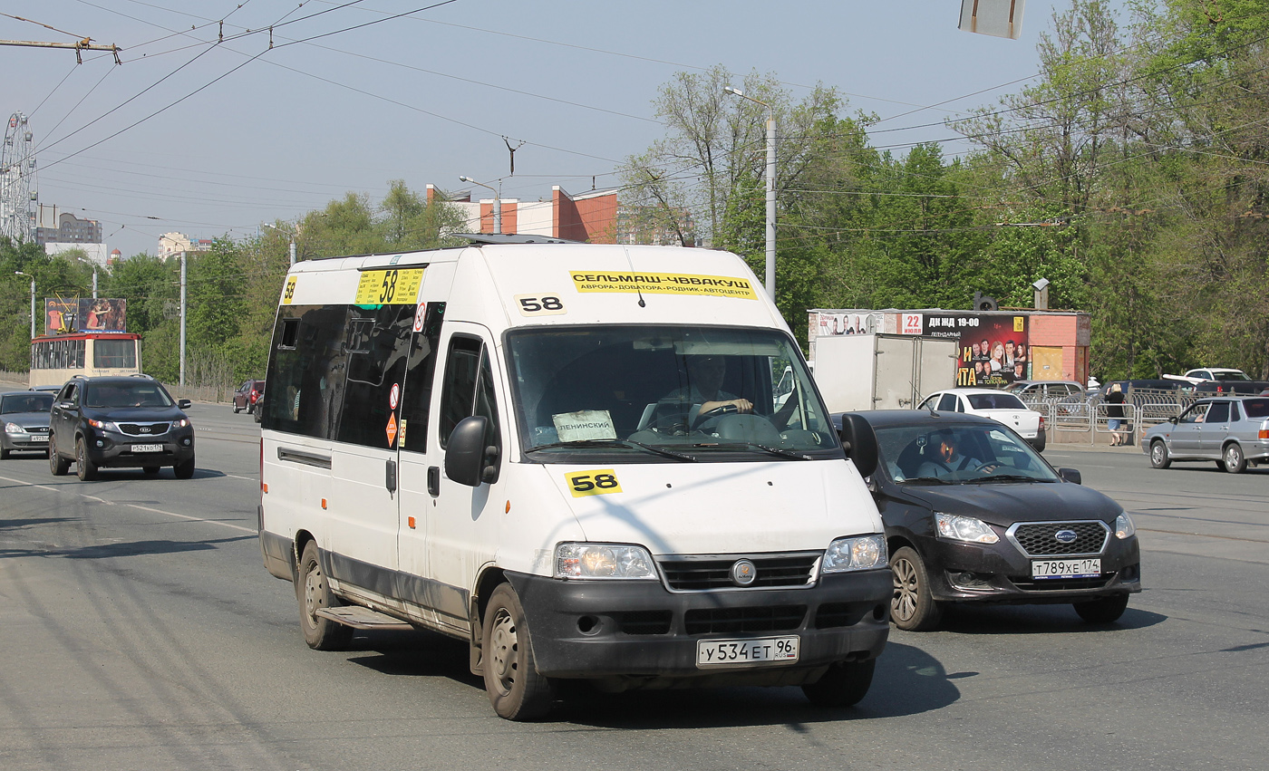 Челябинская область, FIAT Ducato 244 CSMMC-RLL, -RTL № У 534 ЕТ 96