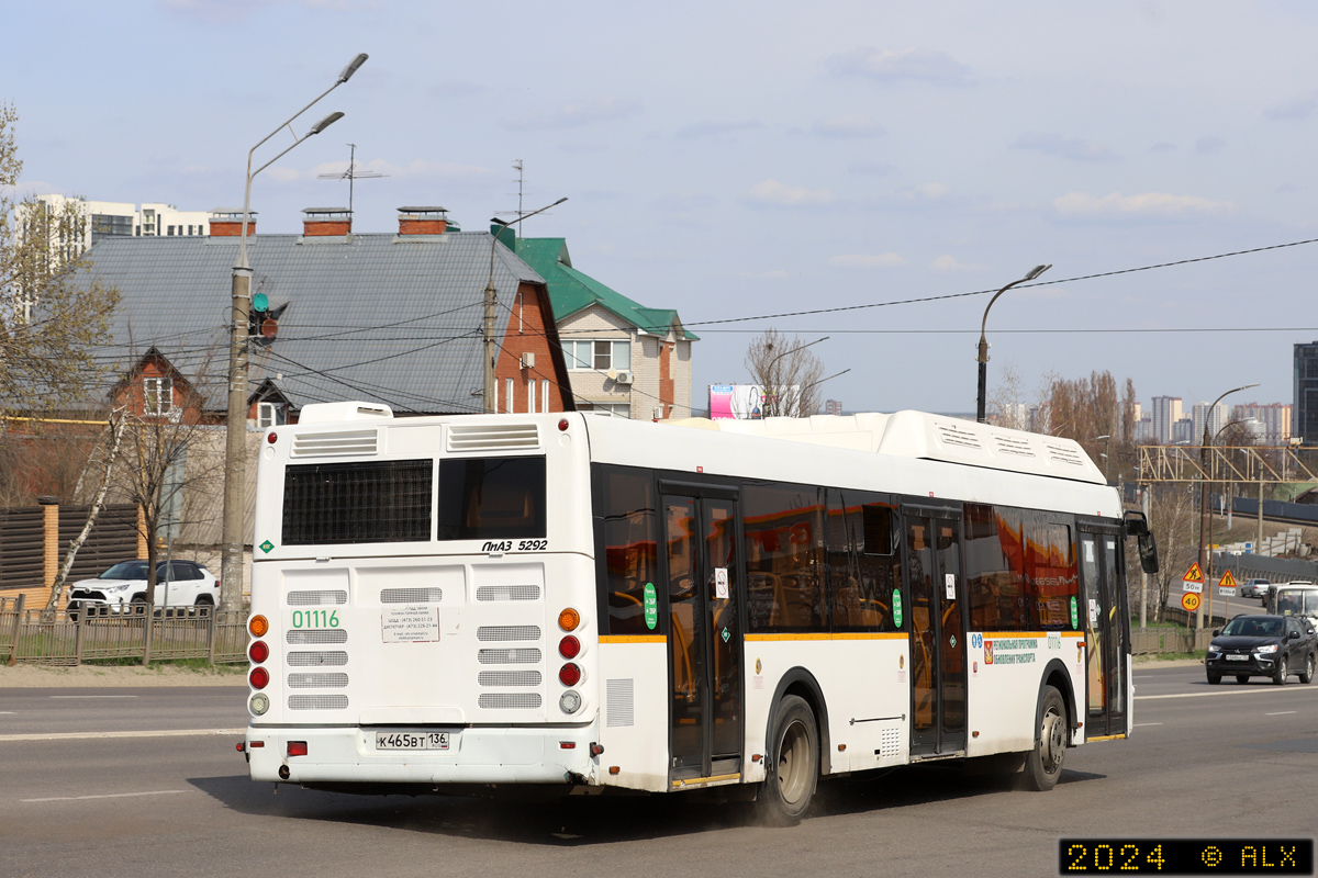 Воронежская область, ЛиАЗ-5292.67 (CNG) № 01116