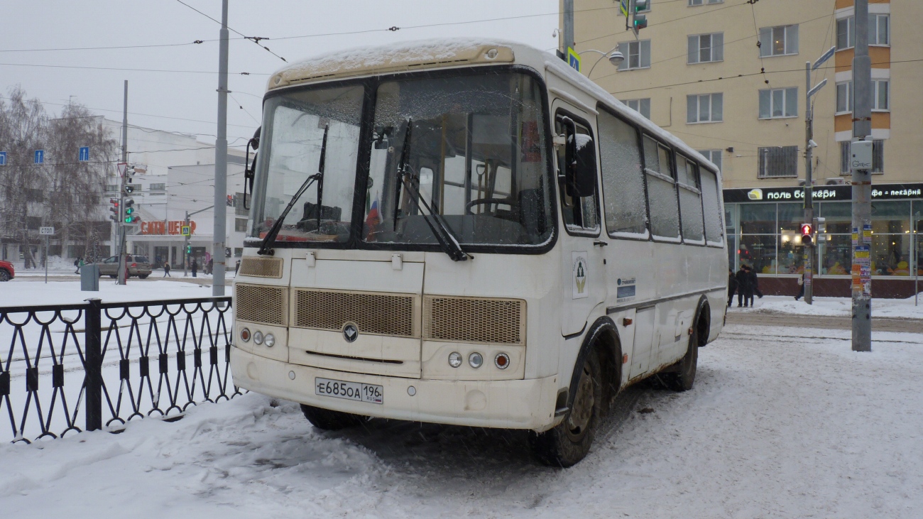 Свердловская область, ПАЗ-32053 № Е 685 ОА 196