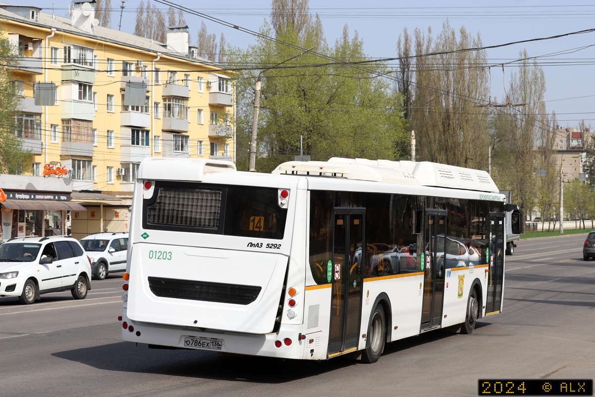 Воронежская область, ЛиАЗ-5292.67 (CNG) № 01203