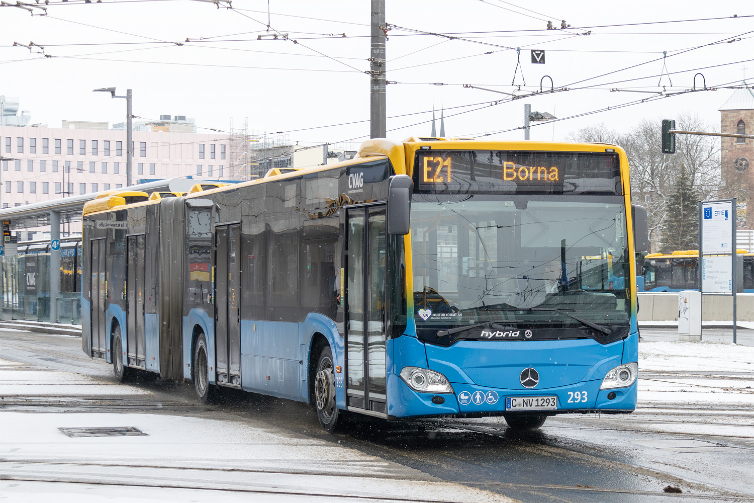 Саксония, Mercedes-Benz Citaro C2 G hybrid № 293