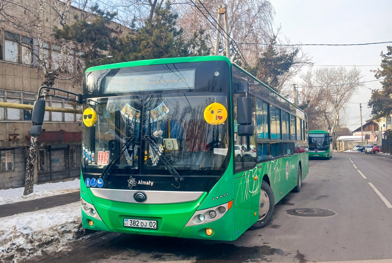 Алматы, Yutong ZK6118HGA (QazTehna) № 382 DJ 02