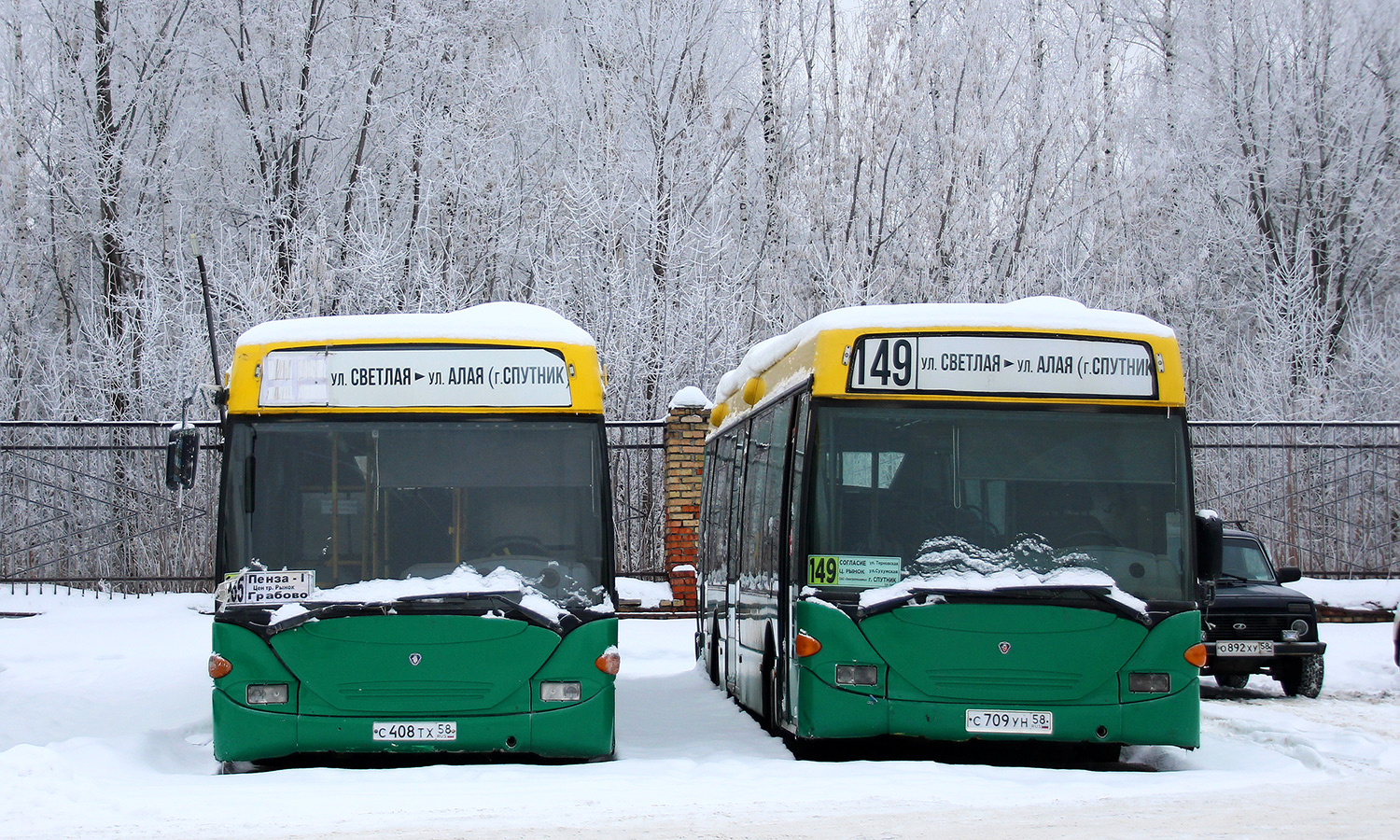 Пензенская область, Scania OmniLink I (Скания-Питер) № С 408 ТХ 58; Пензенская область, Scania OmniLink I (Скания-Питер) № С 709 УН 58