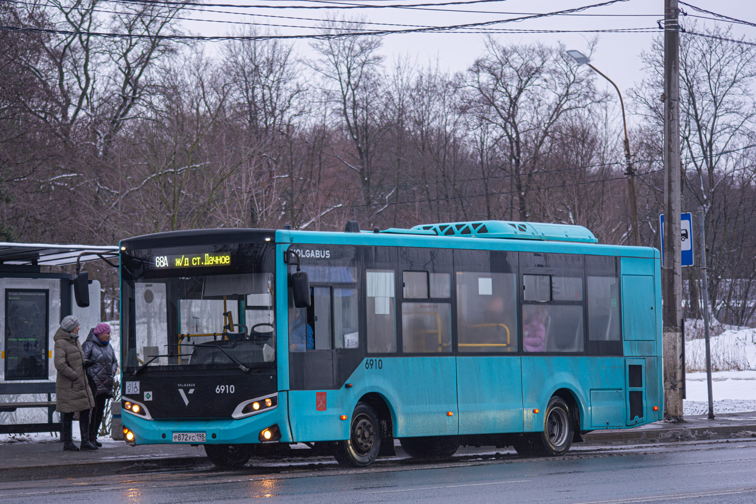 Санкт-Петербург, Volgabus-4298.G4 (LNG) № 6910