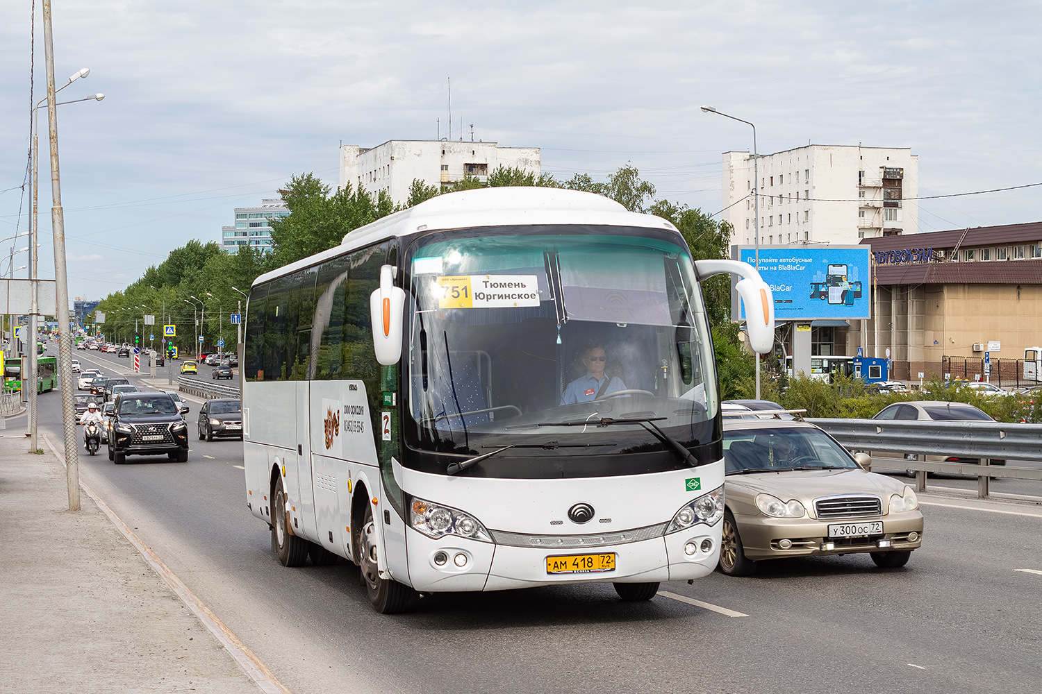 Тюменская область, Yutong ZK6938HB9 № АМ 418 72