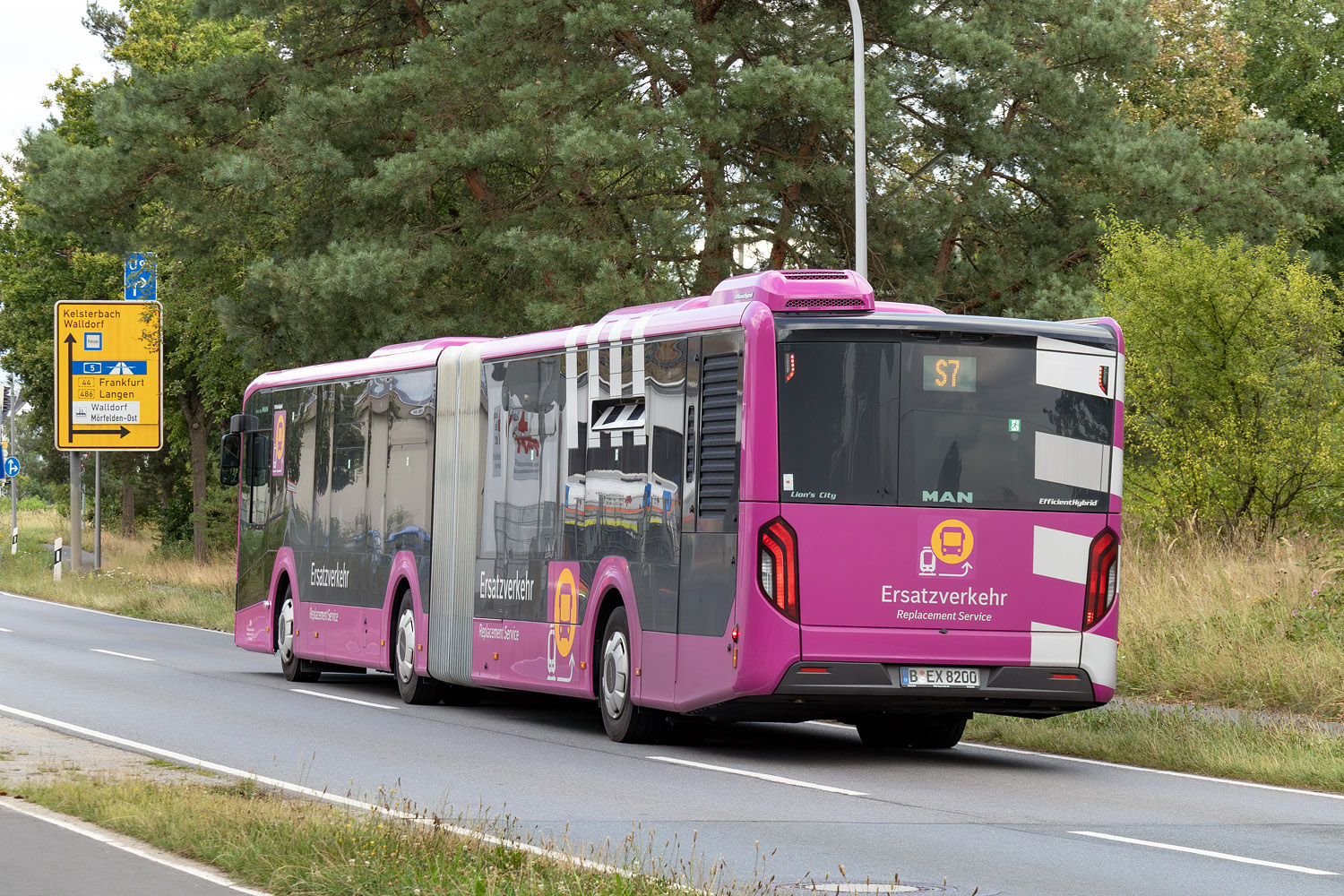 Бранденбург, MAN 18C Lion's City 18 NG360 EfficientHybrid № 820; Гессен — SEV · Riedbahn · Frankfurt am Main <> Mannheim · 15.07.2024 — 14.12.2024