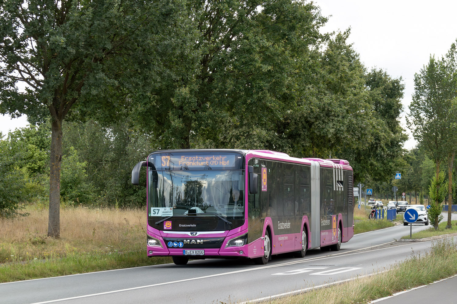 Бранденбург, MAN 18C Lion's City 18 NG360 EfficientHybrid № 820; Гессен — SEV · Riedbahn · Frankfurt am Main <> Mannheim · 15.07.2024 — 14.12.2024