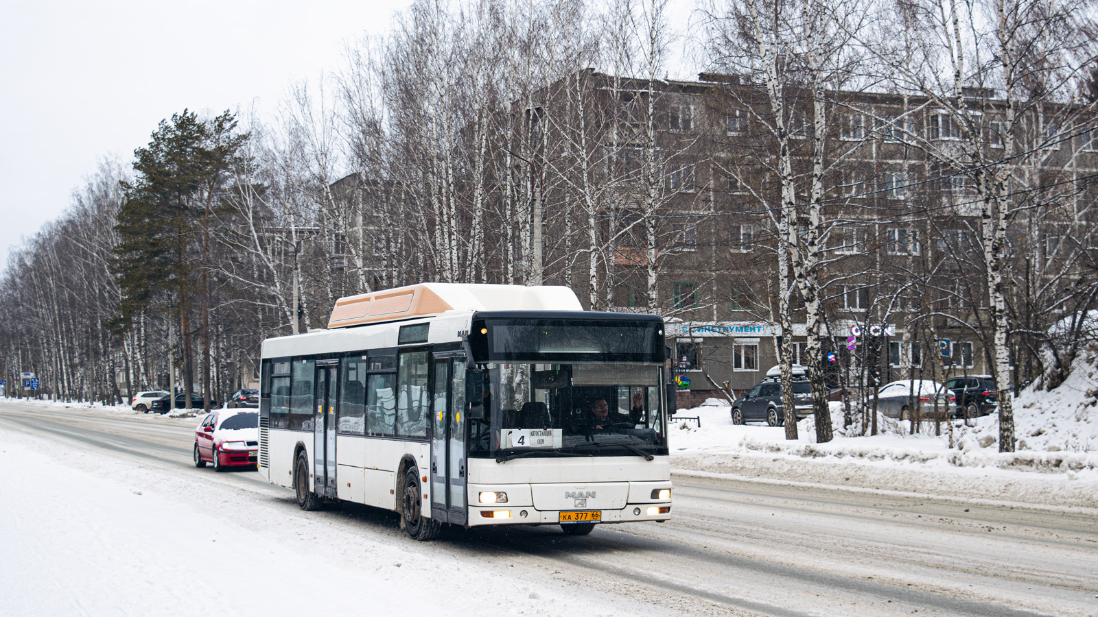 Свердловская область, MAN A20 NÜ313 CNG № КА 377 66