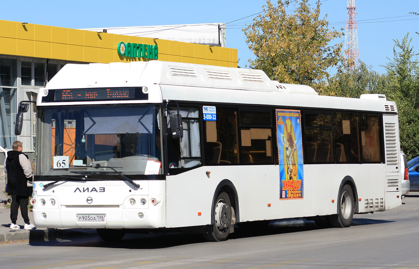 Волгоградская область, ЛиАЗ-5292.67 (CNG) № 4121