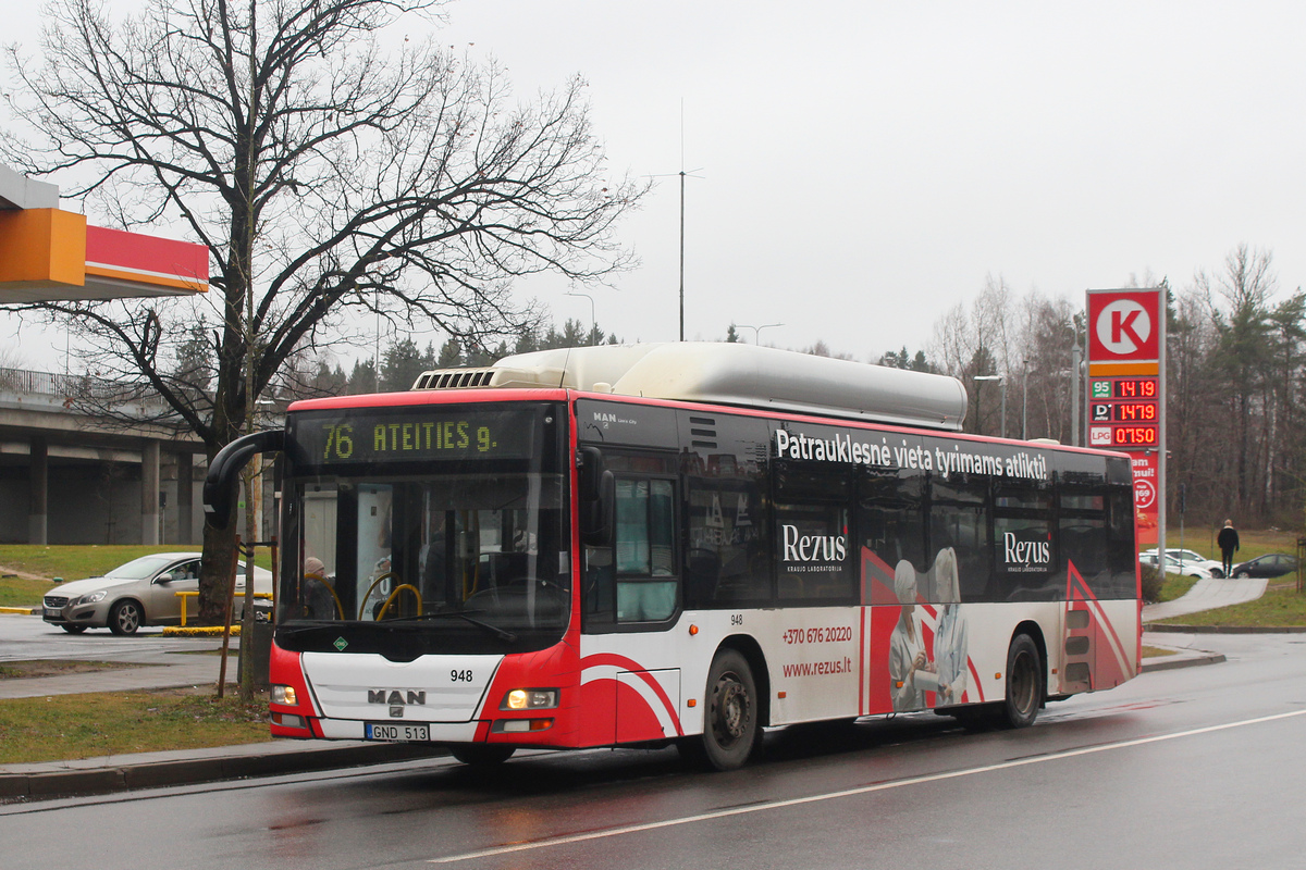 Литва, MAN A21 Lion's City NL273 CNG № 948