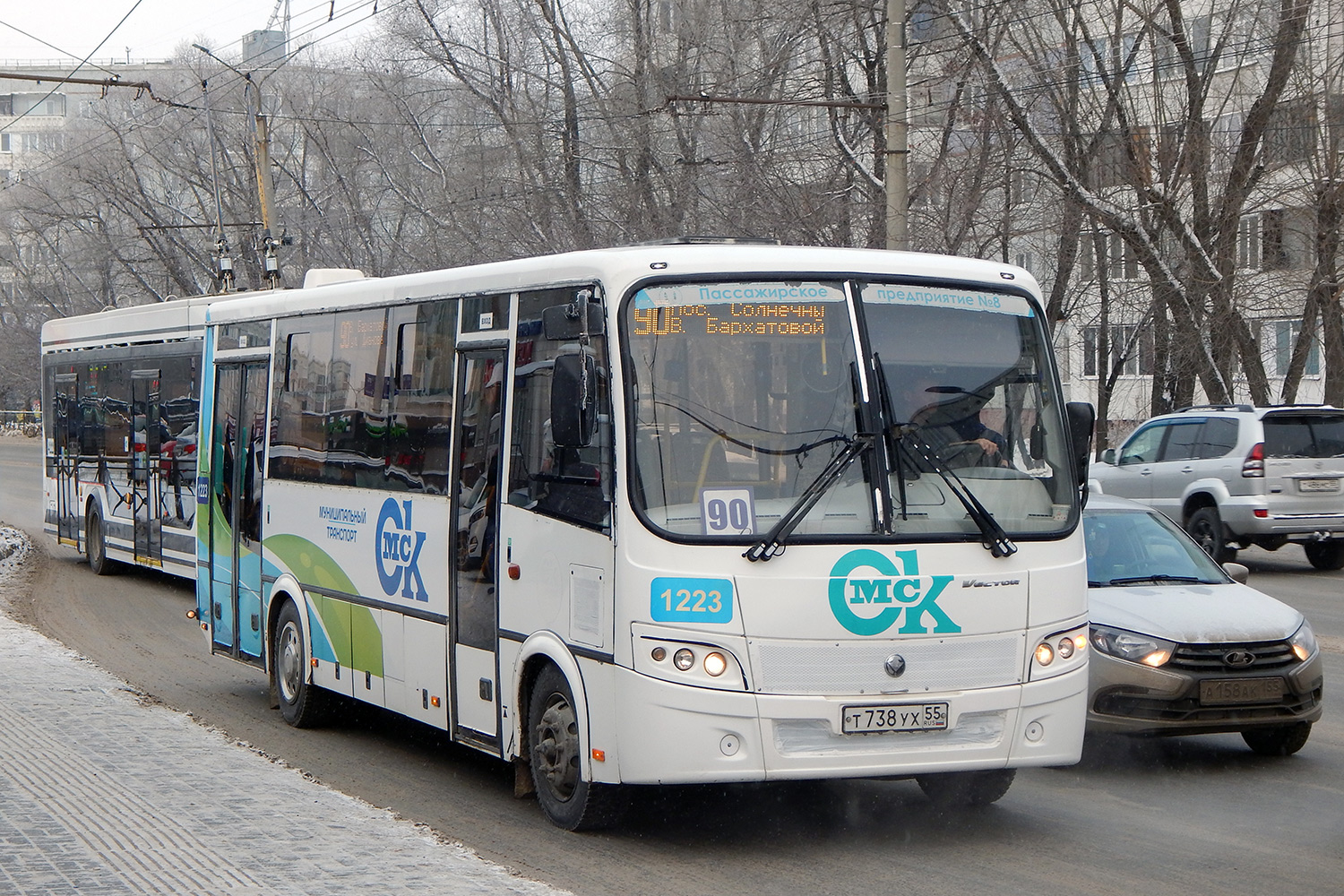 Омская область, ПАЗ-320414-04 "Вектор" (1-2) № 1223