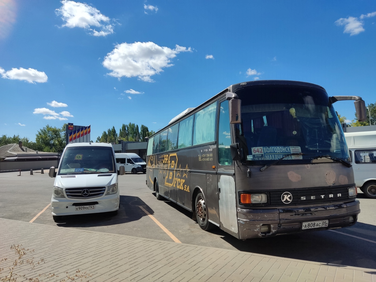 Ростовская область, Луидор-22360C (MB Sprinter) № Е 909 МХ 761; Дагестан, Setra S215HD № А 808 АС 05