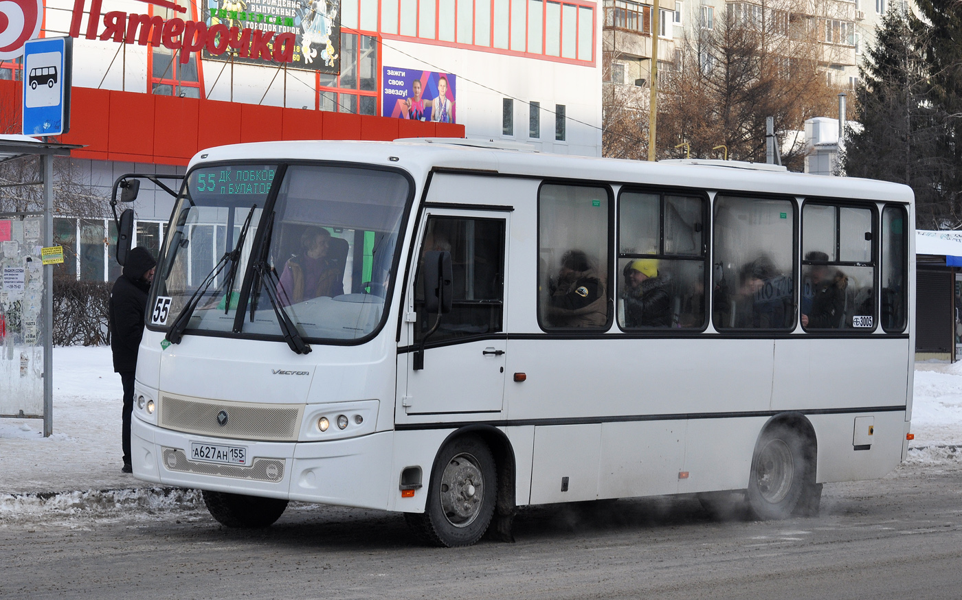 Омская область, ПАЗ-320302-12 "Вектор" № 3005