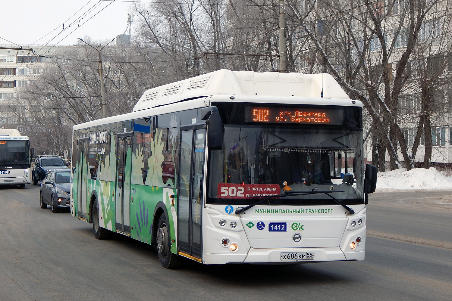 Омская область, ЛиАЗ-5292.67 (CNG) № 1412