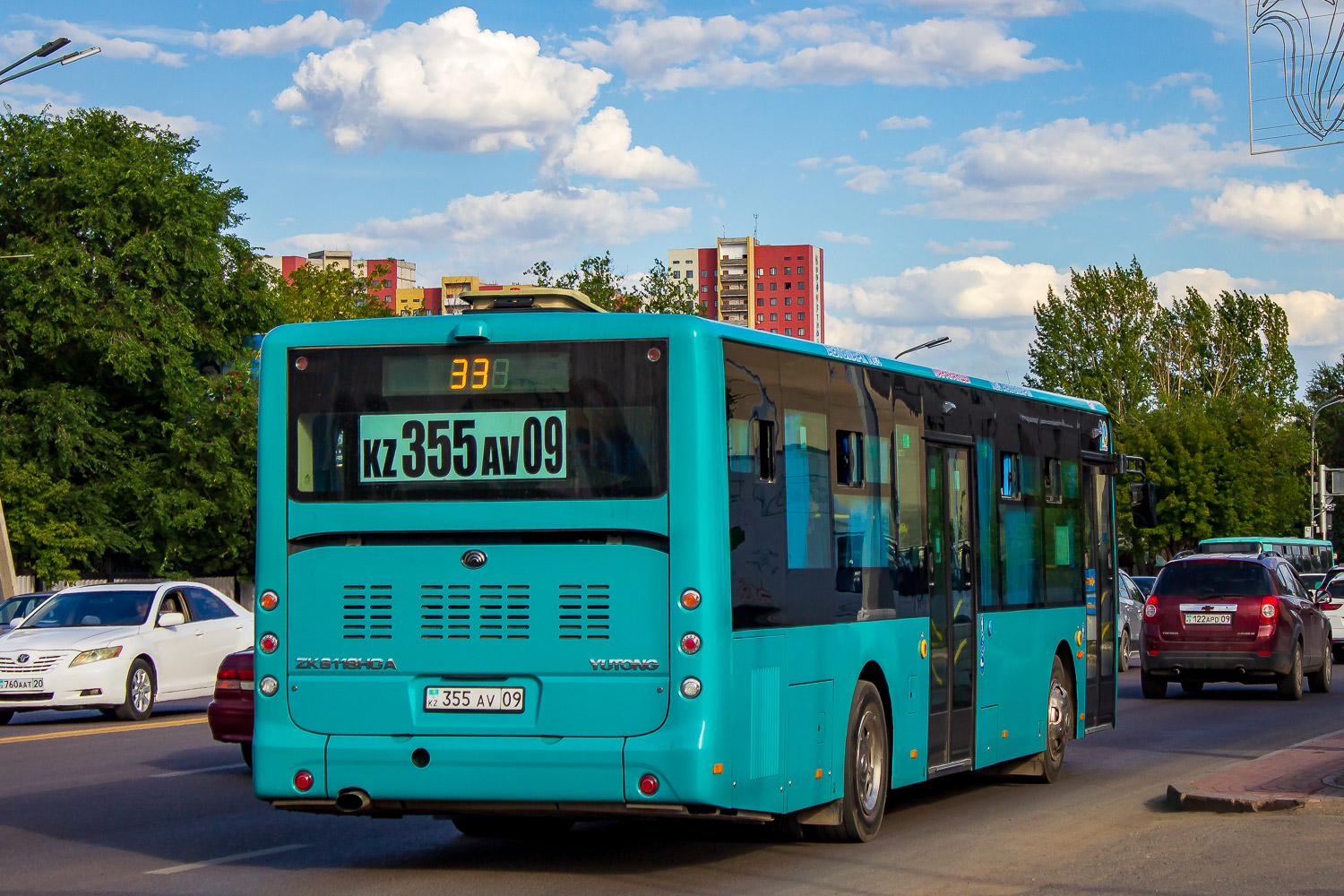 Карагандинская область, Yutong ZK6118HGA (QazTehna) № 355 AV 09