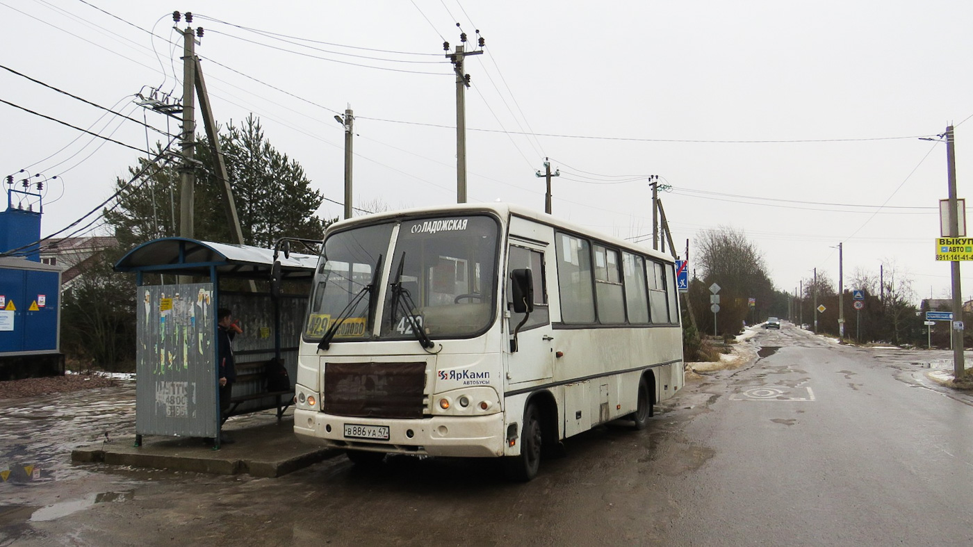 Ленинградская область, ПАЗ-320402-05 № В 886 УА 47