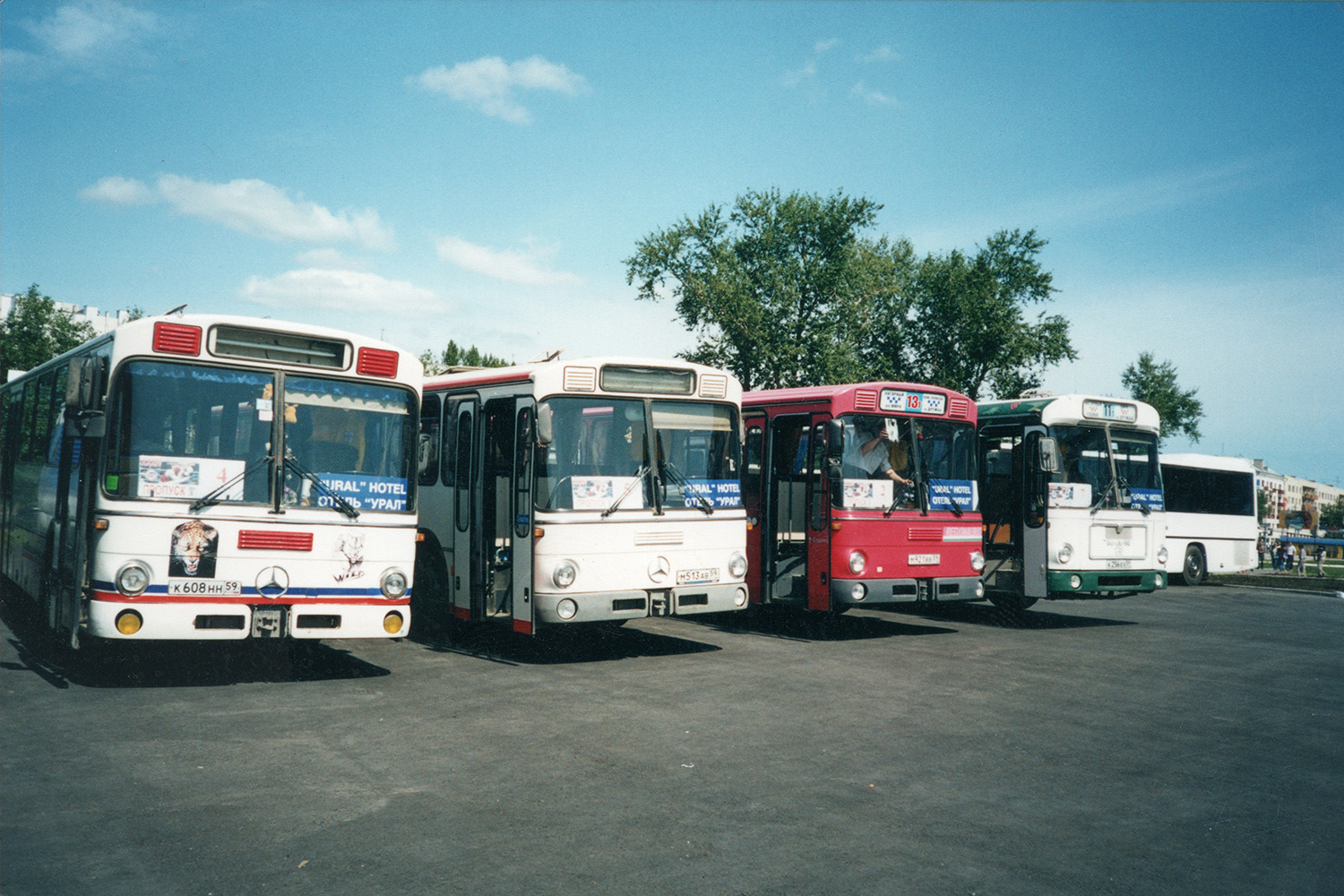 Пермский край, Mercedes-Benz O307 № К 608 НН 59; Пермский край, Mercedes-Benz O307 № М 513 АВ 59; Пермский край, Mercedes-Benz O307 № М 921 ВВ 59; Пермский край, MAN 789 SÜ240 № К 256 ЕХ 59