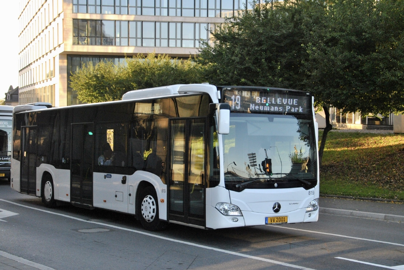 Люксембург, Mercedes-Benz Citaro C2 hybrid № 819