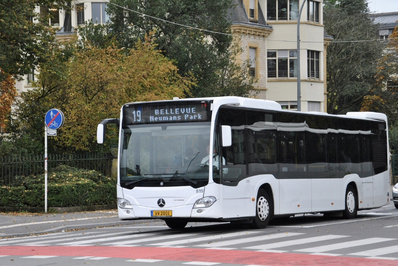 Люксембург, Mercedes-Benz Citaro C2 hybrid № 819