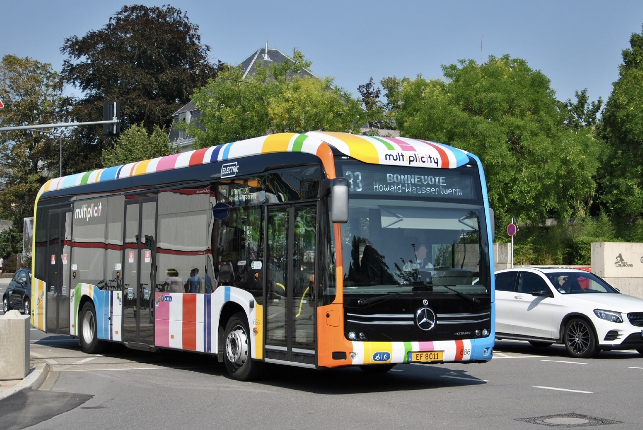 Люксембург, Mercedes-Benz eCitaro № 686