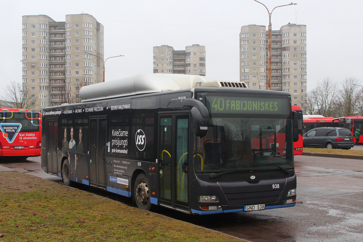 Литва, MAN A21 Lion's City NL273 CNG № 938