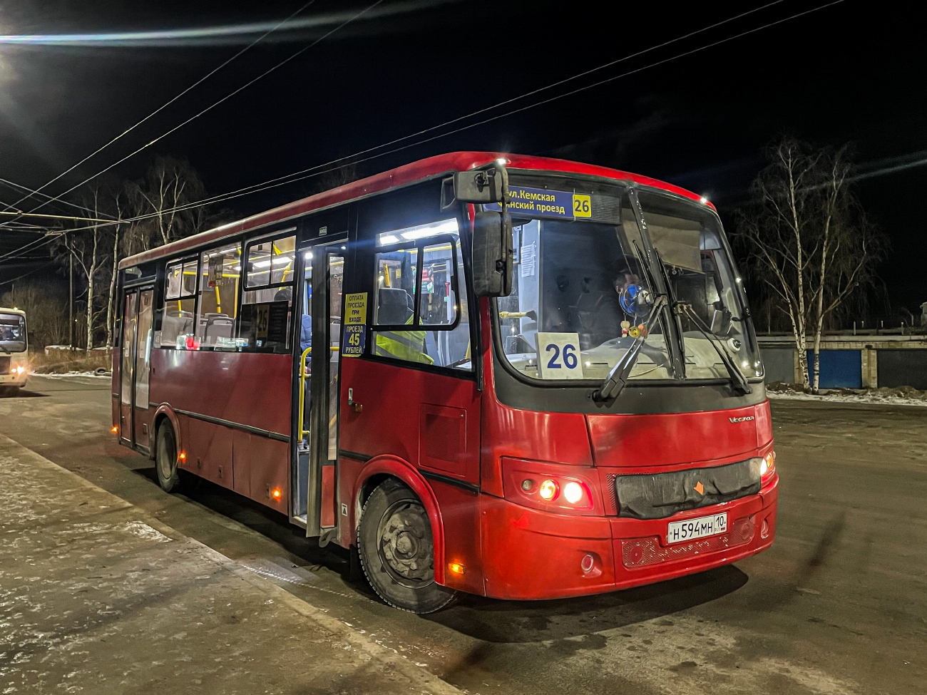 Карелия, ПАЗ-320414-04 "Вектор" (1-2) № Н 594 МН 10