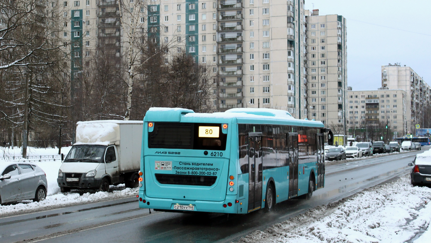 Санкт-Петербург, ЛиАЗ-5292.65 № 6210