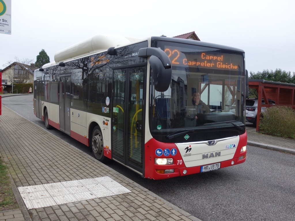 Гессен, MAN A21 Lion's City NL313 CNG № 70