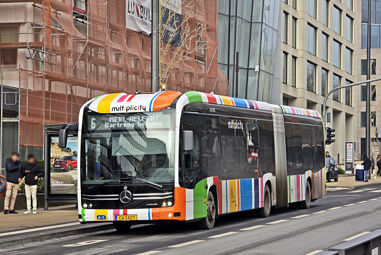 Люксембург, Mercedes-Benz eCitaro G № 612