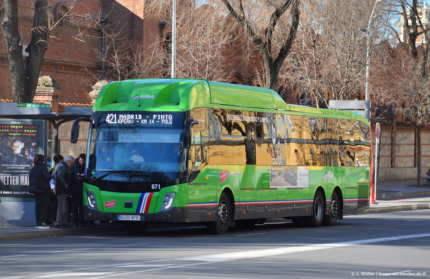 Испания, Castrosua Magnus.E+ GNC 15 № 671