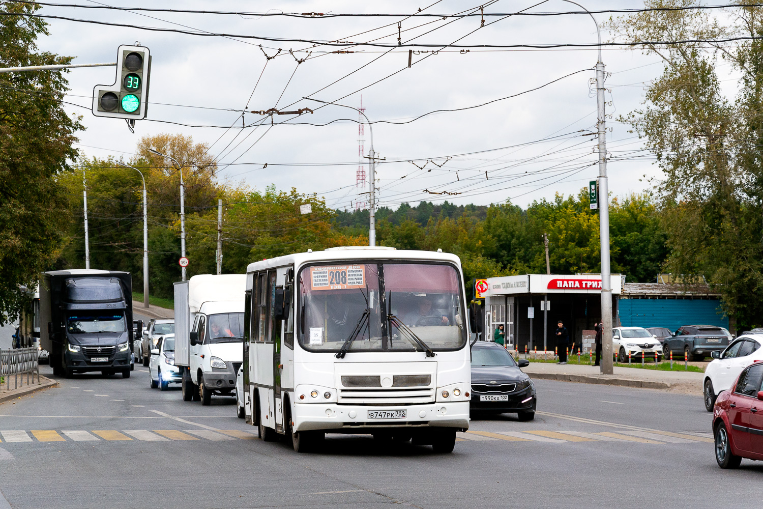 Башкортостан, ПАЗ-320302-08 № В 747 РК 702