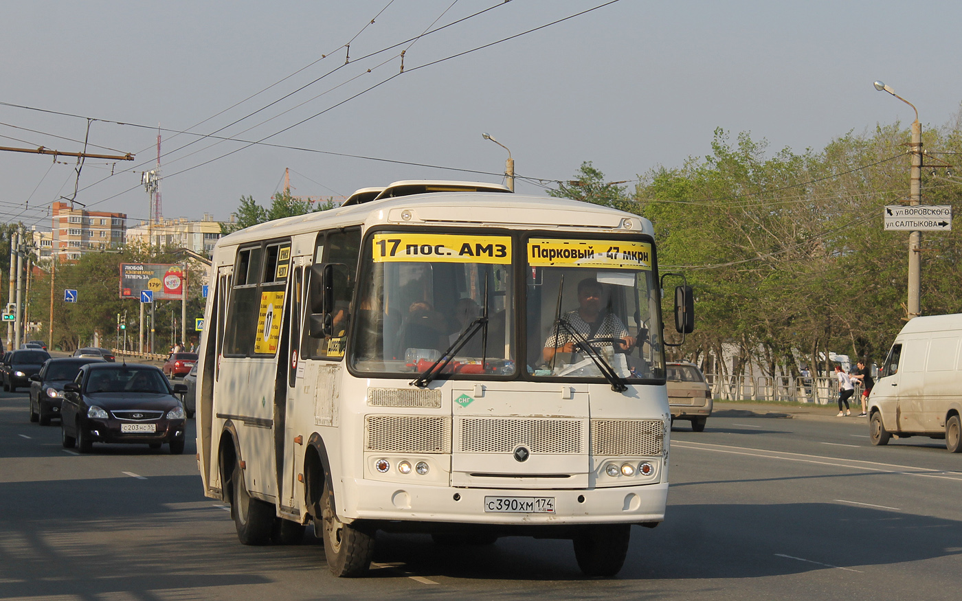 Челябинская область, ПАЗ-32054 № С 390 ХМ 174